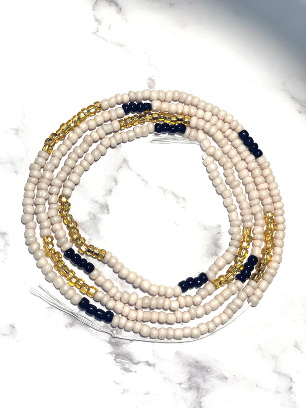 Cream Waist Beads | Beige Waist Beads | Posh Jewelz
