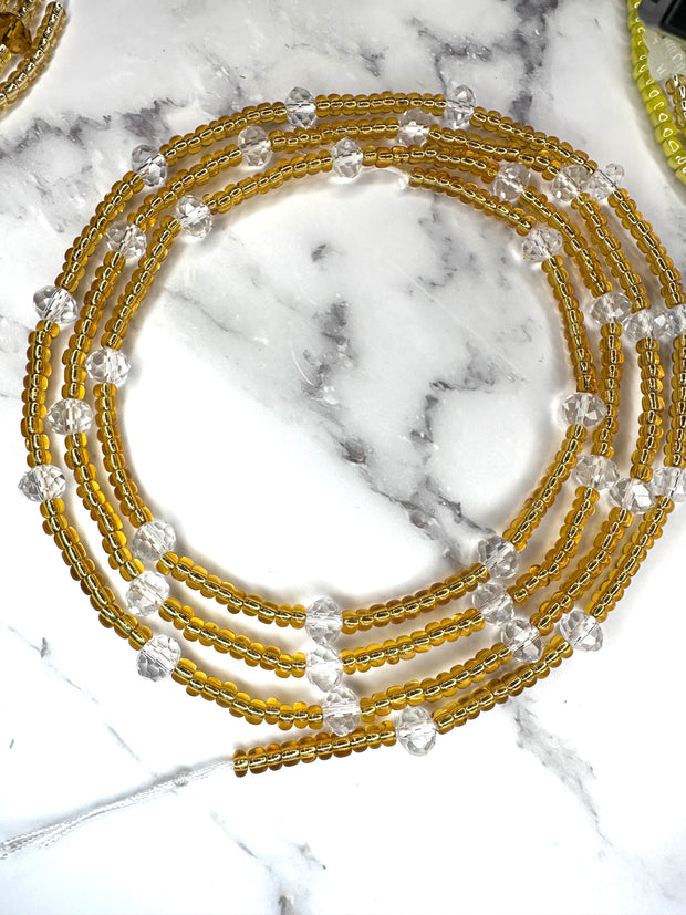 Clear Crystal Waist Beads | Waist Bead String | Posh Jewelz