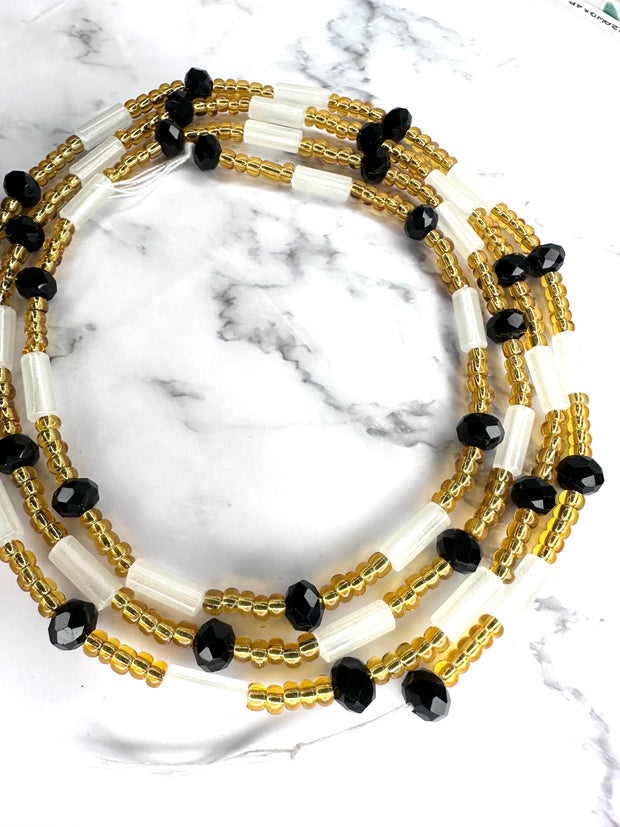 Black Glow Waist Beads | Glow Waist Beads | Posh Jewelz