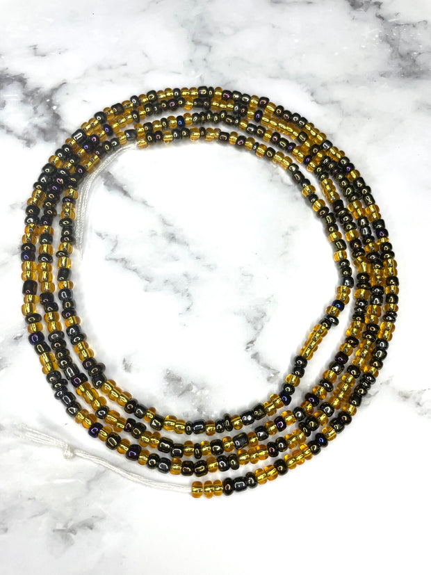 Metallic Gold Waist Beads | Gold Belly Beads | Posh Jewelz