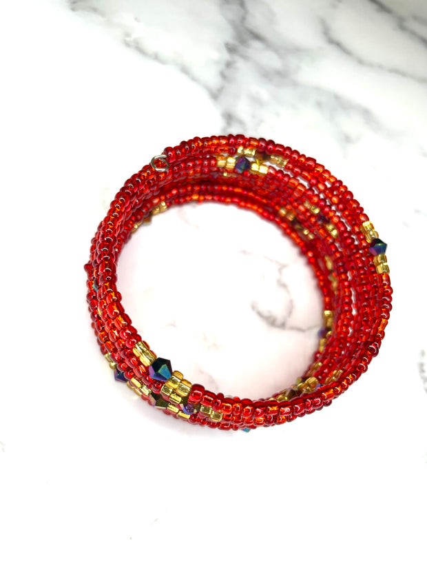 Red Beads Bracelet | Small Beads Bracelet | Posh Jewelz